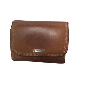 Vtg Dockers  Women's Wallet, Brown Genuine Leather Small, Trifold